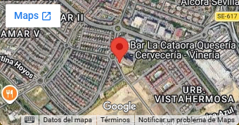 Mapa de ubicación de La Cataora en Tomares, Sevilla